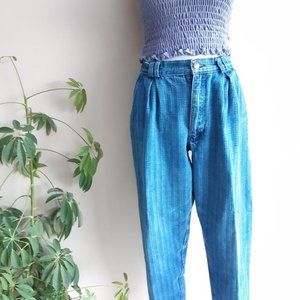Vintage tapered cotton jeans / pants